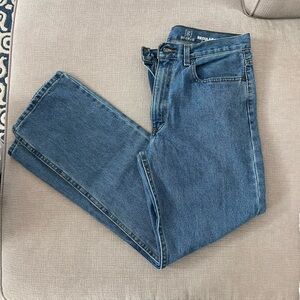 Straight Leg Medium Wash Jeans